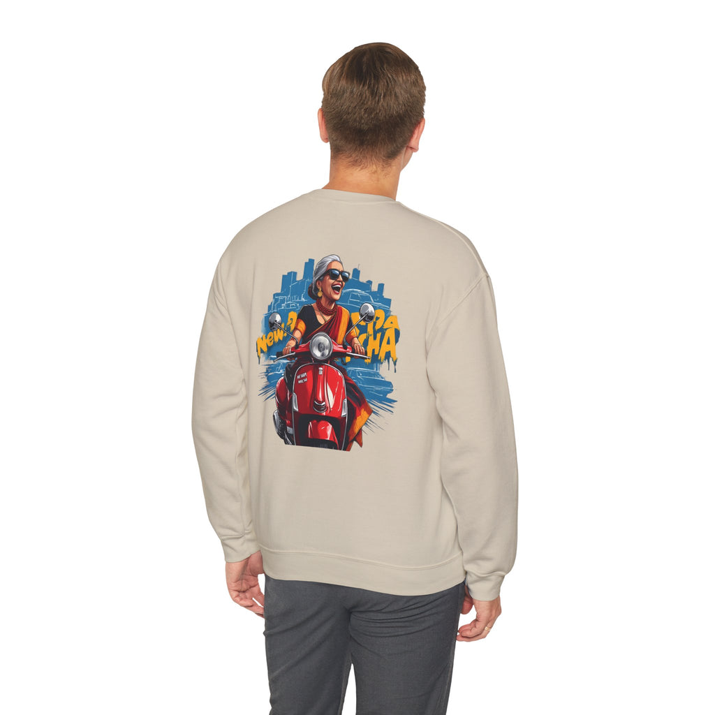 Crewneck Sweatshirt - New York City Scooter Ride Graphic