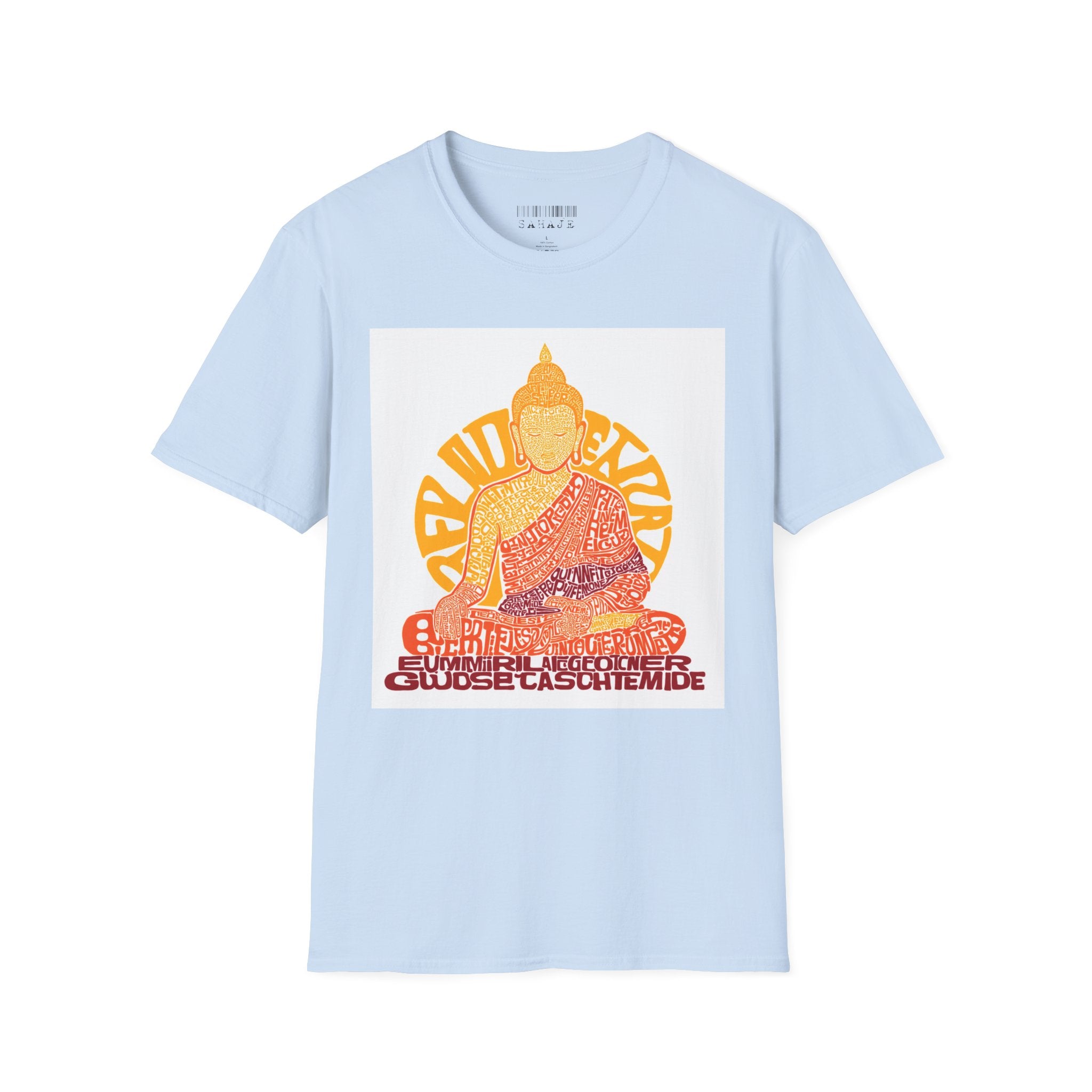 Buddha Graphic Tee — Retro Sun Meditation Shirt