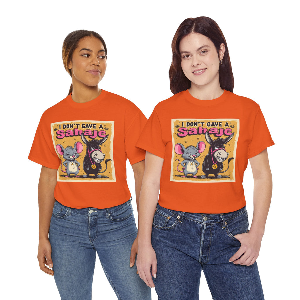 I Don't Give A Snair! Tee — Funny Mouse & Cat Graphic T-Shirt