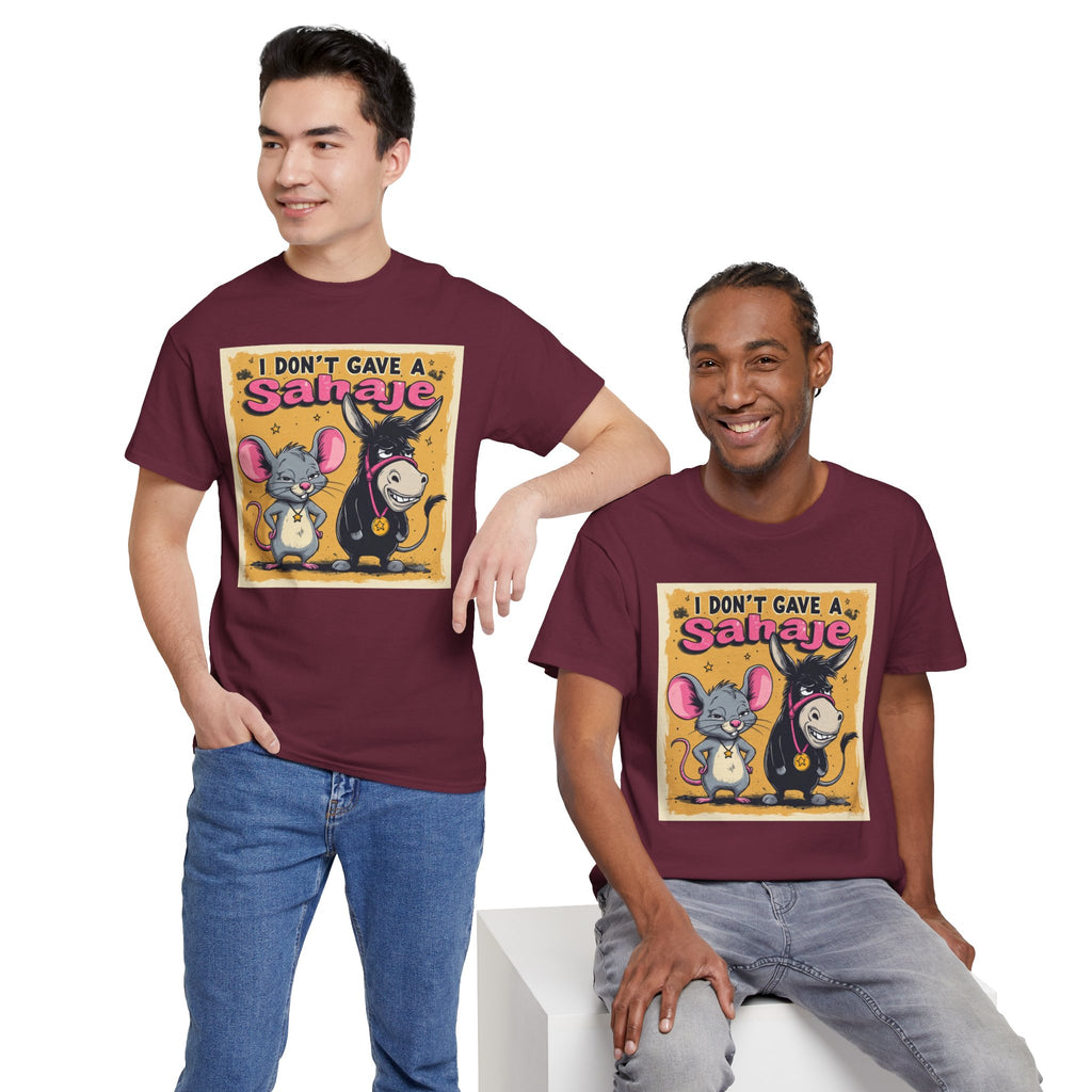 I Don't Give A Snair! Tee — Funny Mouse & Cat Graphic T-Shirt