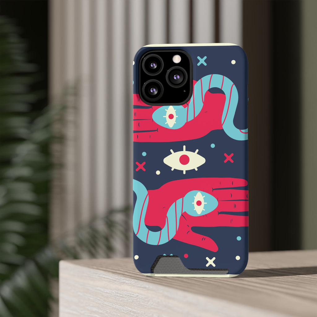 Mystical Phone Case with Card Holder - Boho Chic Style, Unique Design for Everyday Use, Perfect Gift for Creatives, Eye-Catching [...]