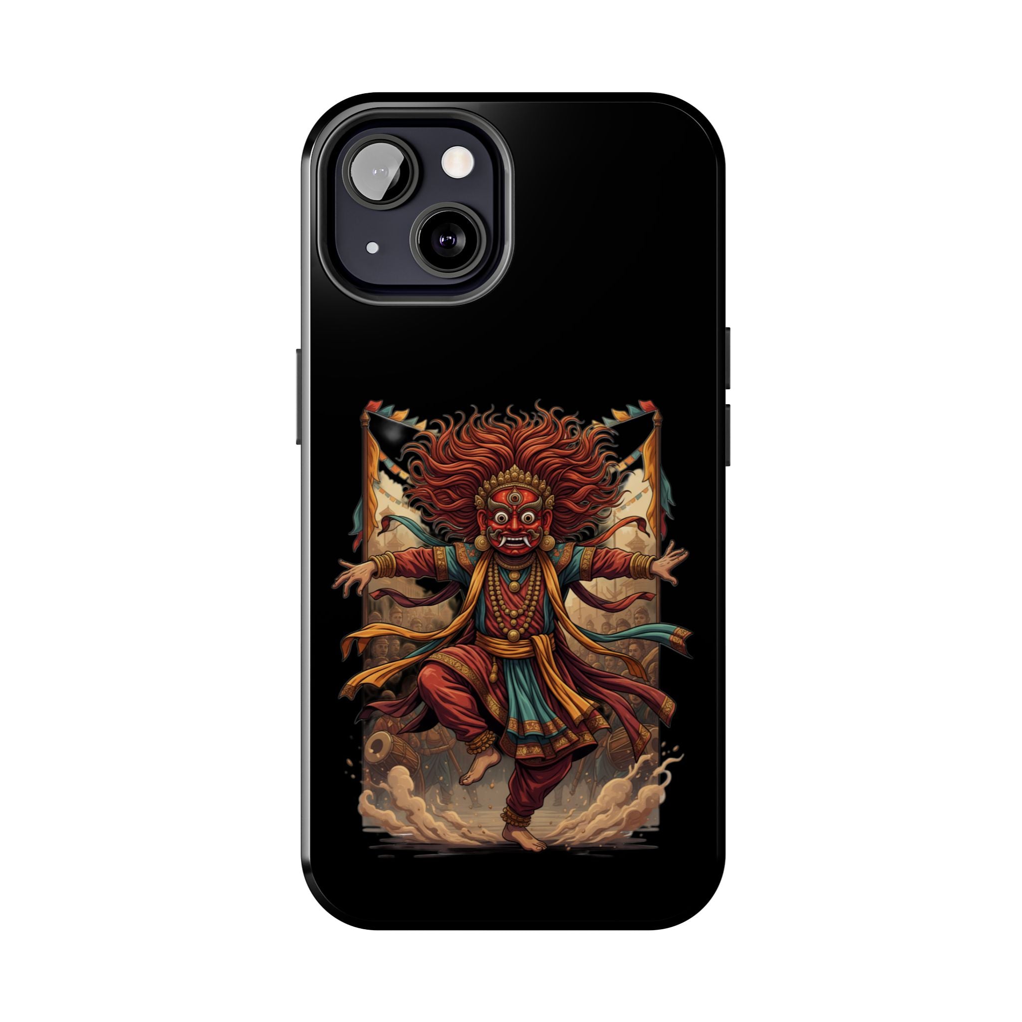 Tibetan Demon Dance Tough Phone Case — Bold Mythic Protective Cover