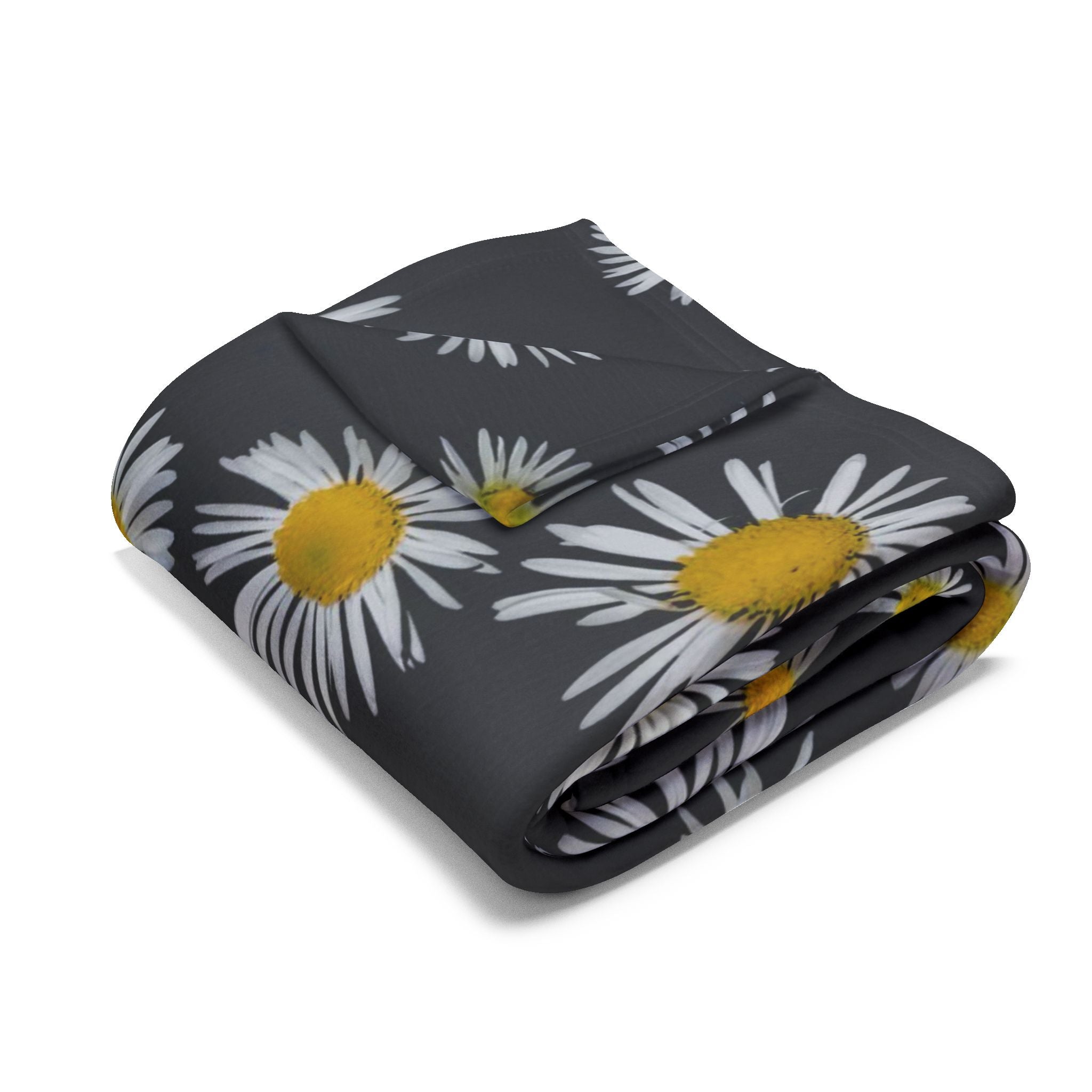 Daisy Scatter Arctic Fleece Blanket — Cozy Floral Throw