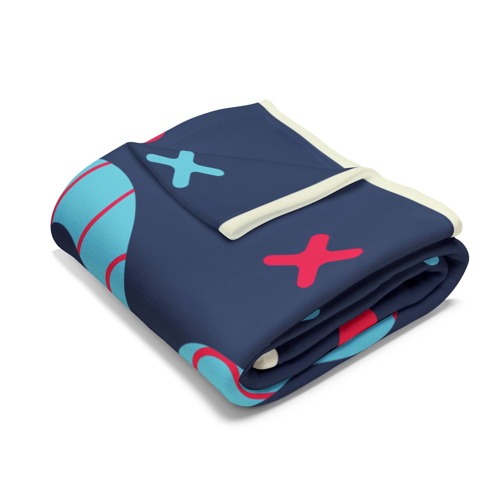 Mystic Hands & Snake Fleece Blanket — Surreal Night Sky Throw