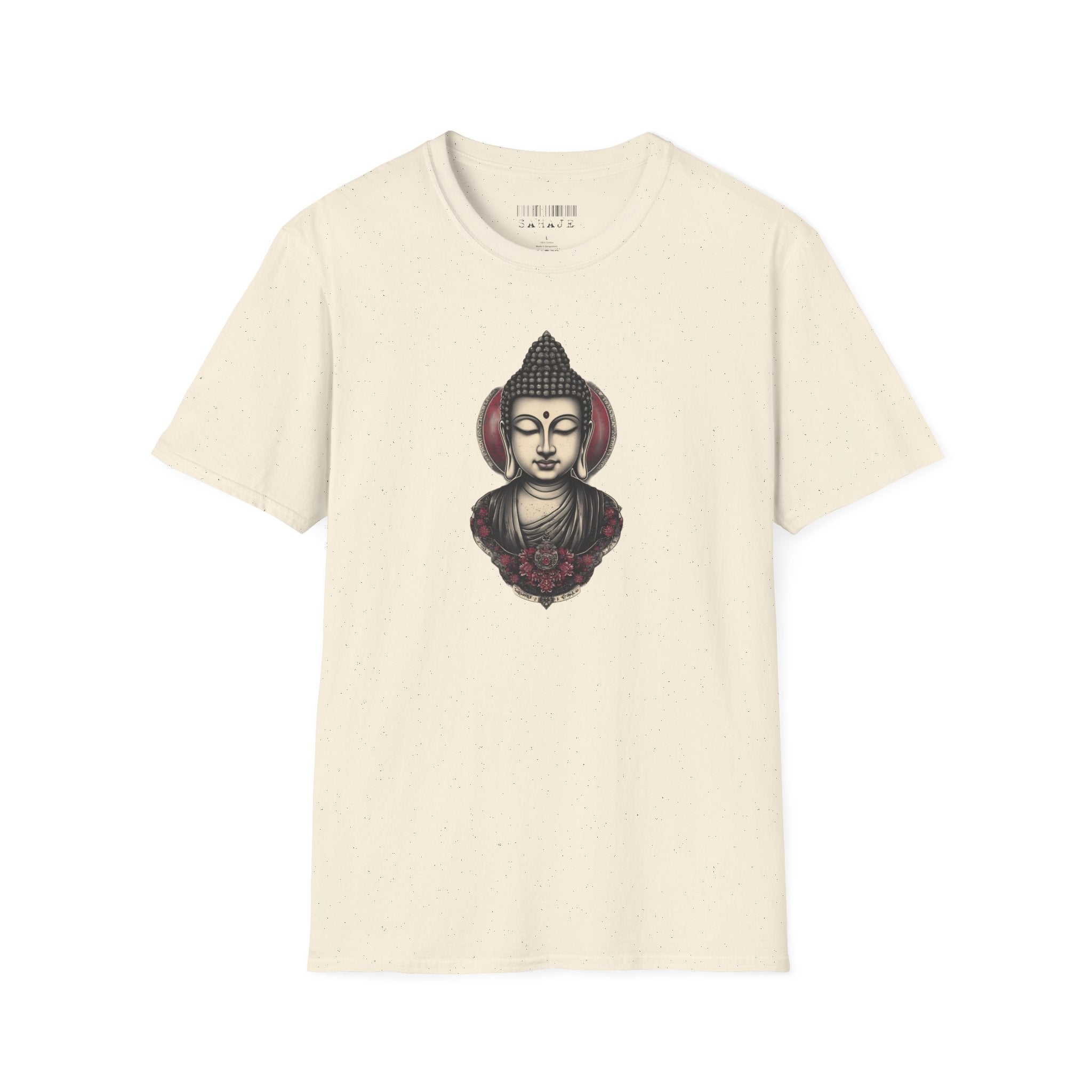 Buddha Portrait Tee — Zen Meditation Graphic T-Shirt