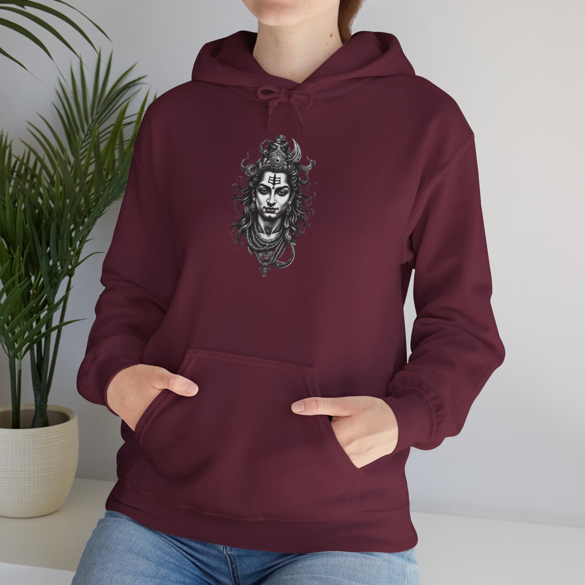 Skull Viking Hoodie — Norse Warrior Graphic Hooded Sweatshirt
