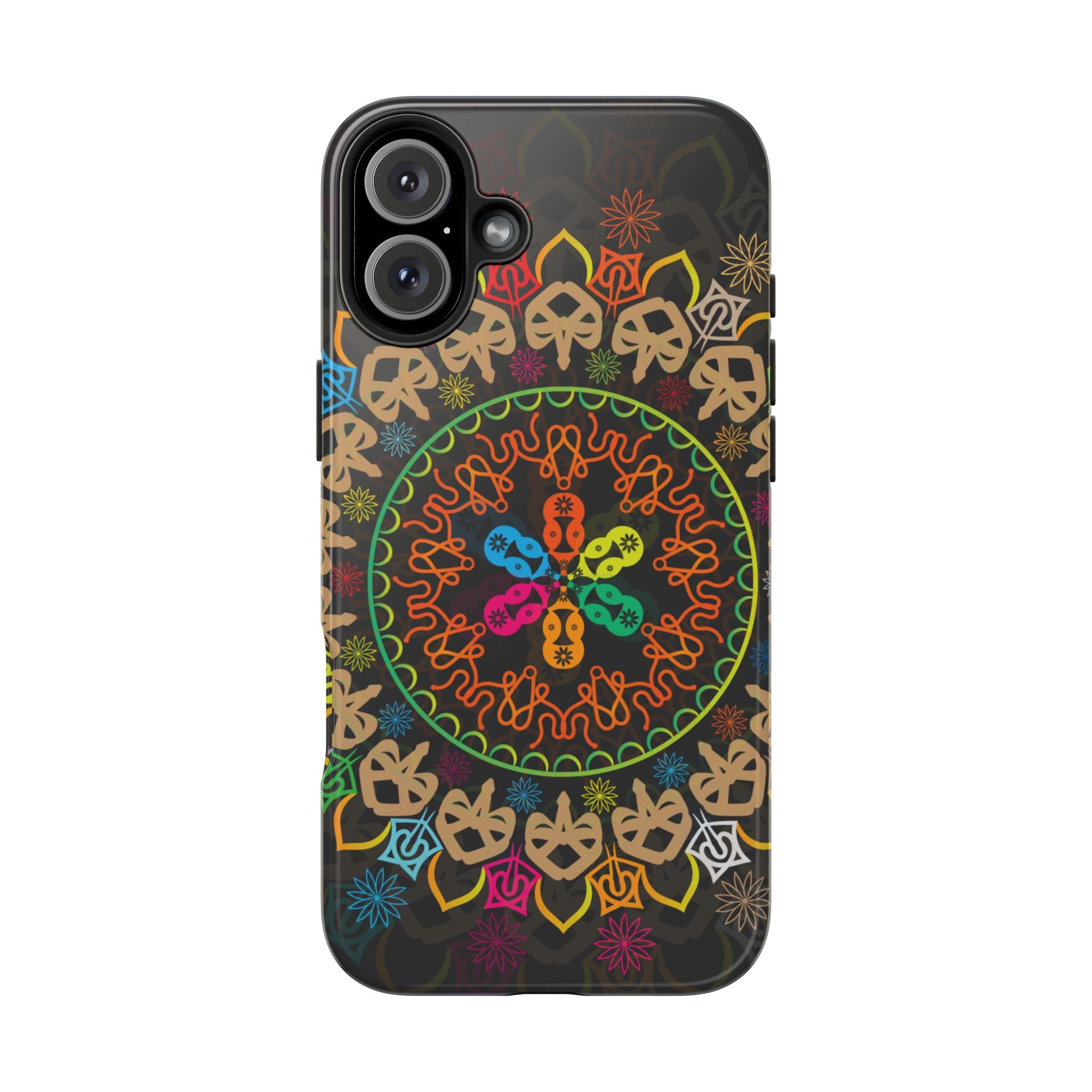 Colorful Mandala Tough Phone Cases - Vibrant Protection for Your Device, Gift for Art Lovers, Boho Style, Unique Phone Accessories
