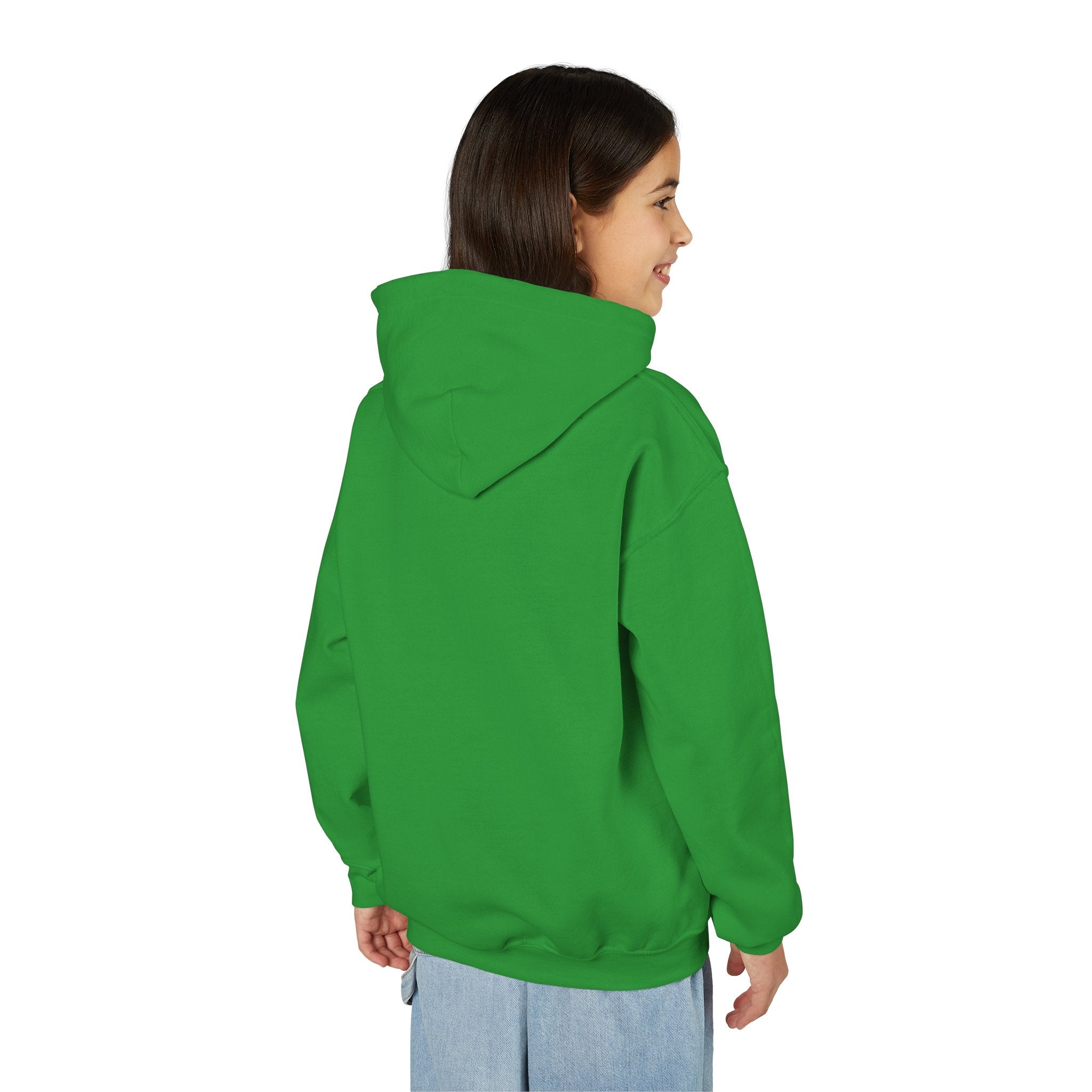 Youth Hoodie — 'Grow Slow, Go Through' Floral Motivational Hooded Sweatshirt