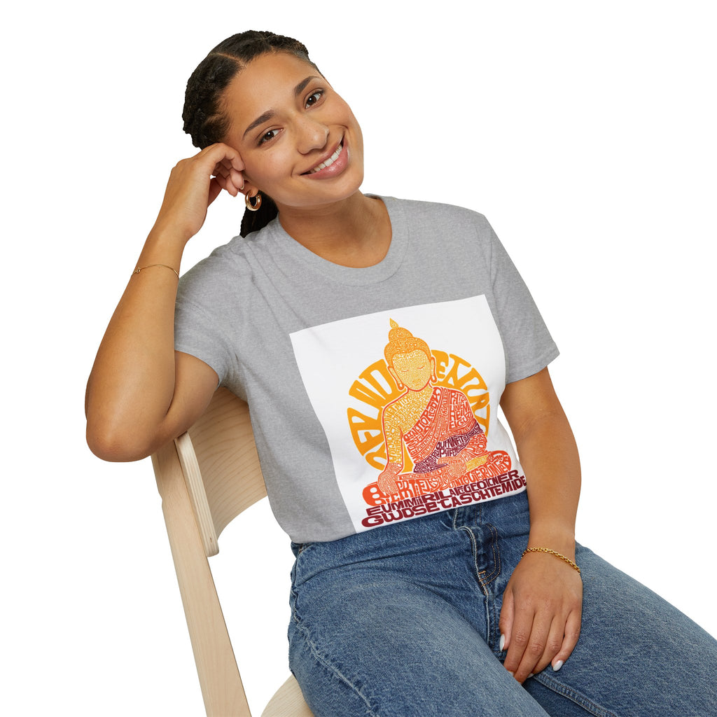 Buddha Graphic Tee — Retro Sun Meditation Shirt