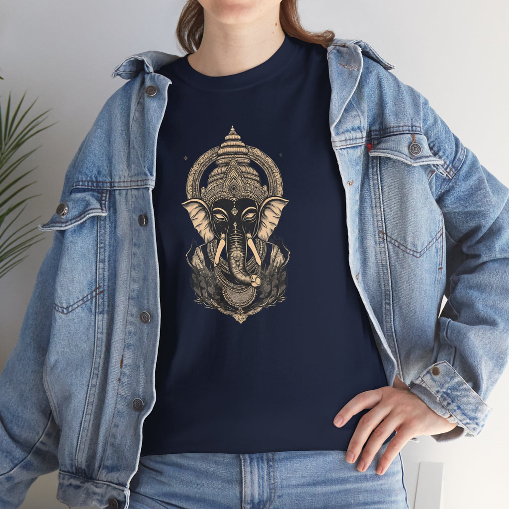 Elephant Mandala T‑Shirt — Spiritual Ganesha-Inspired Graphic Tee