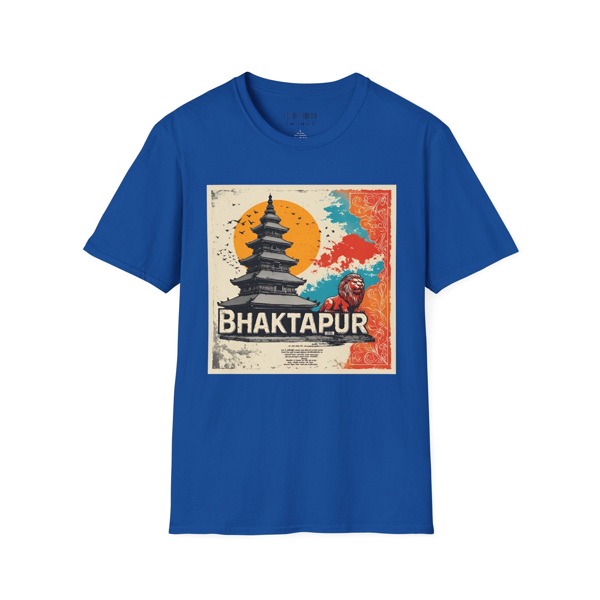 Bhaktapur Vintage Travel T-Shirt – Nepal Pagoda Graphic Tee