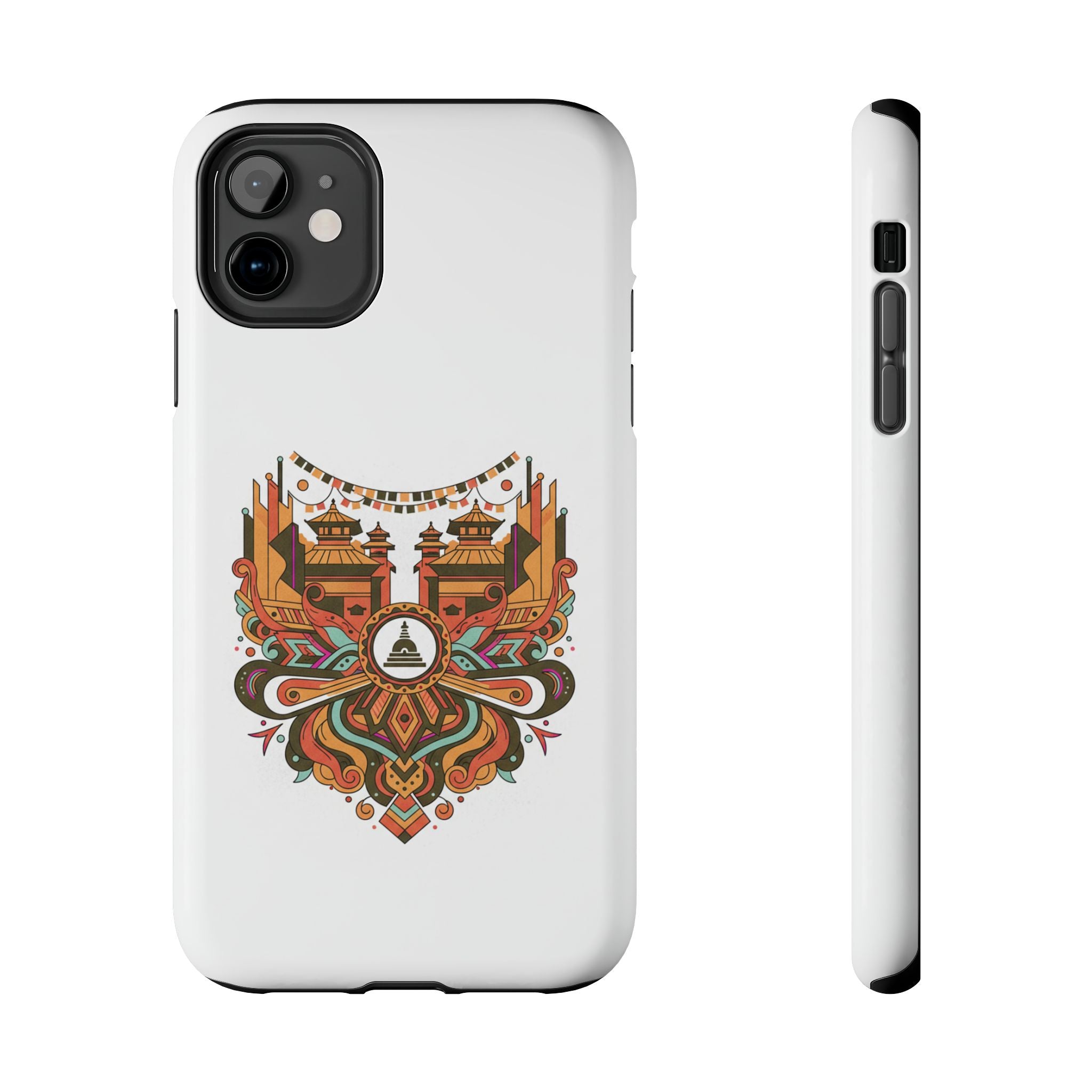 Tough Phone Case — Vintage Temple Mandala Design