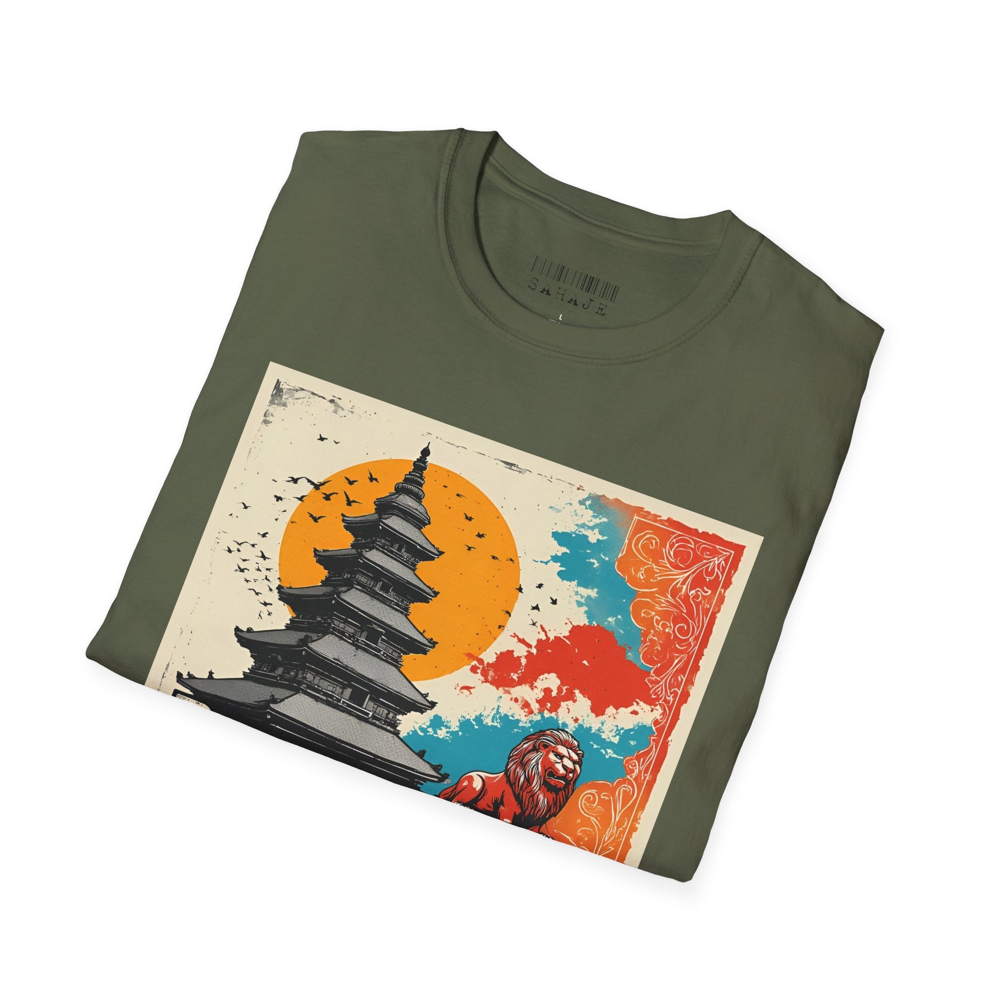 Bhaktapur Vintage Travel T-Shirt – Nepal Pagoda Graphic Tee