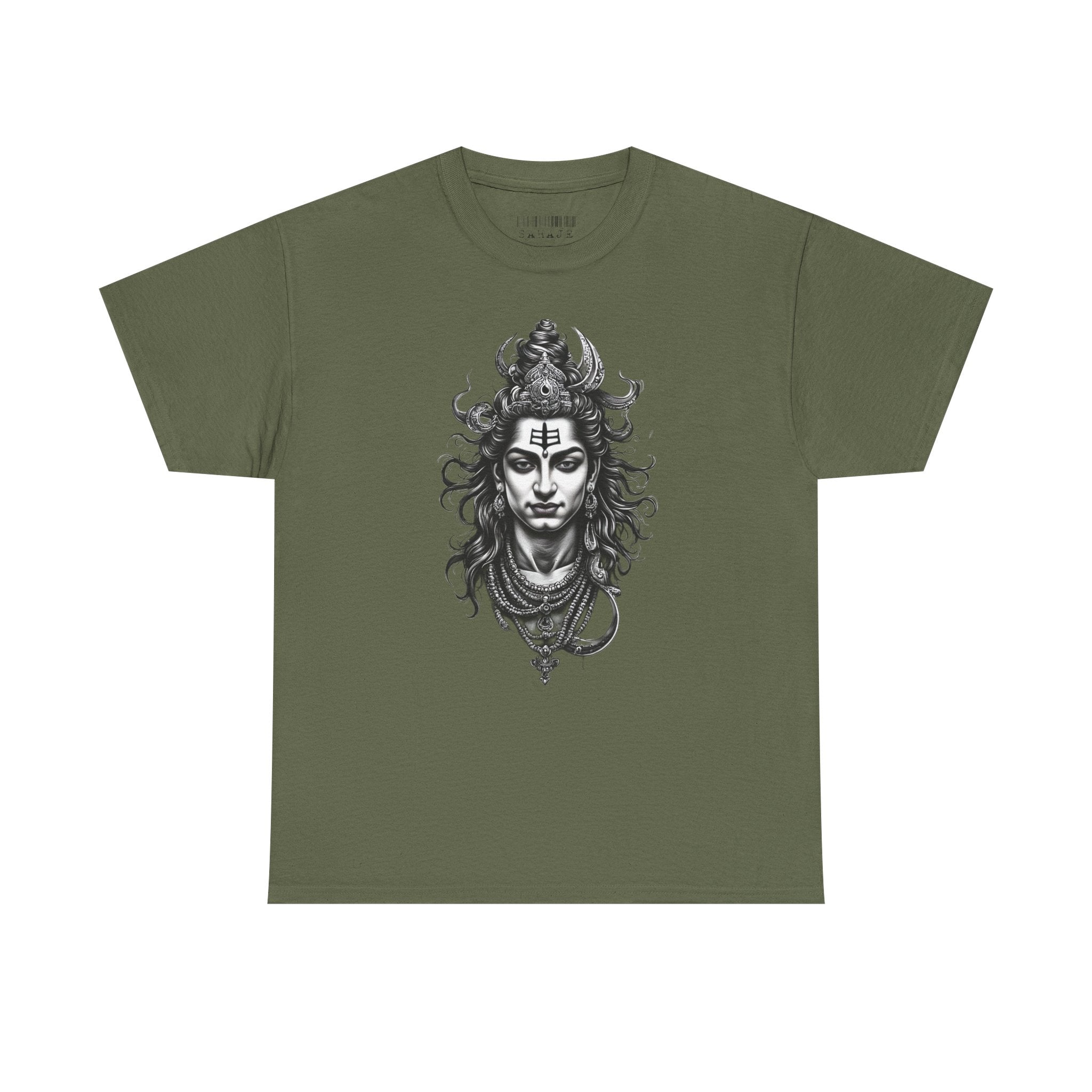 Shiva Portrait Tee — Hindu God Shiva Graphic T-Shirt