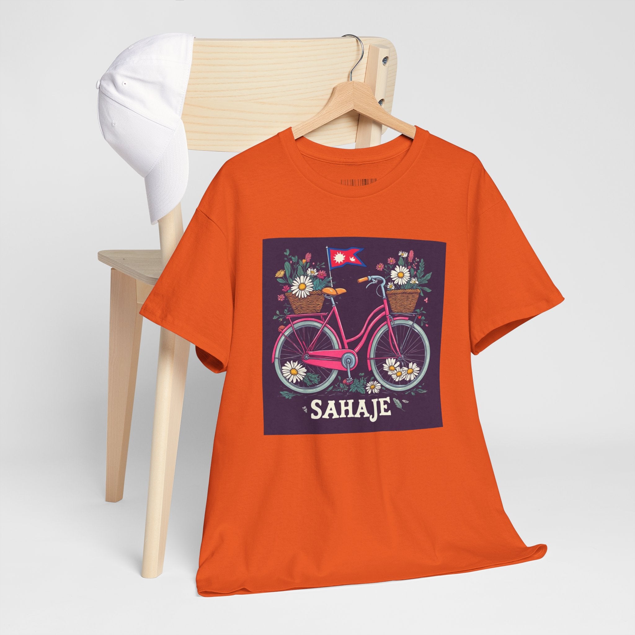 Sahaje Floral Bicycle T‑Shirt
