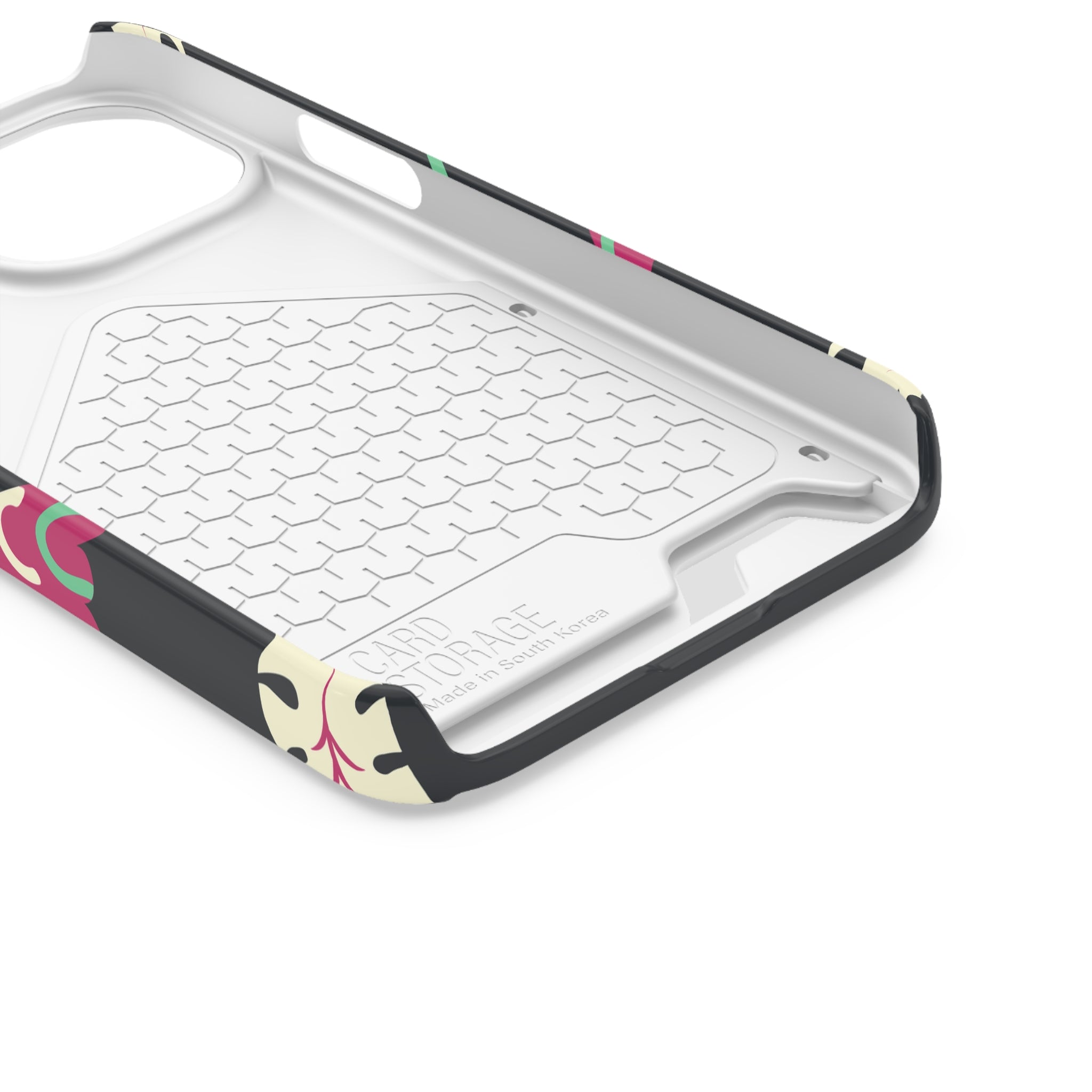 Vibrant Phone Case with Card Holder, Stylish Phone Accessory, Colorful Gift for Her, Boho Phone Cover, Trendy Mobile Case