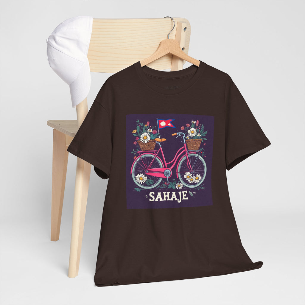 Sahaje Floral Bicycle T‑Shirt