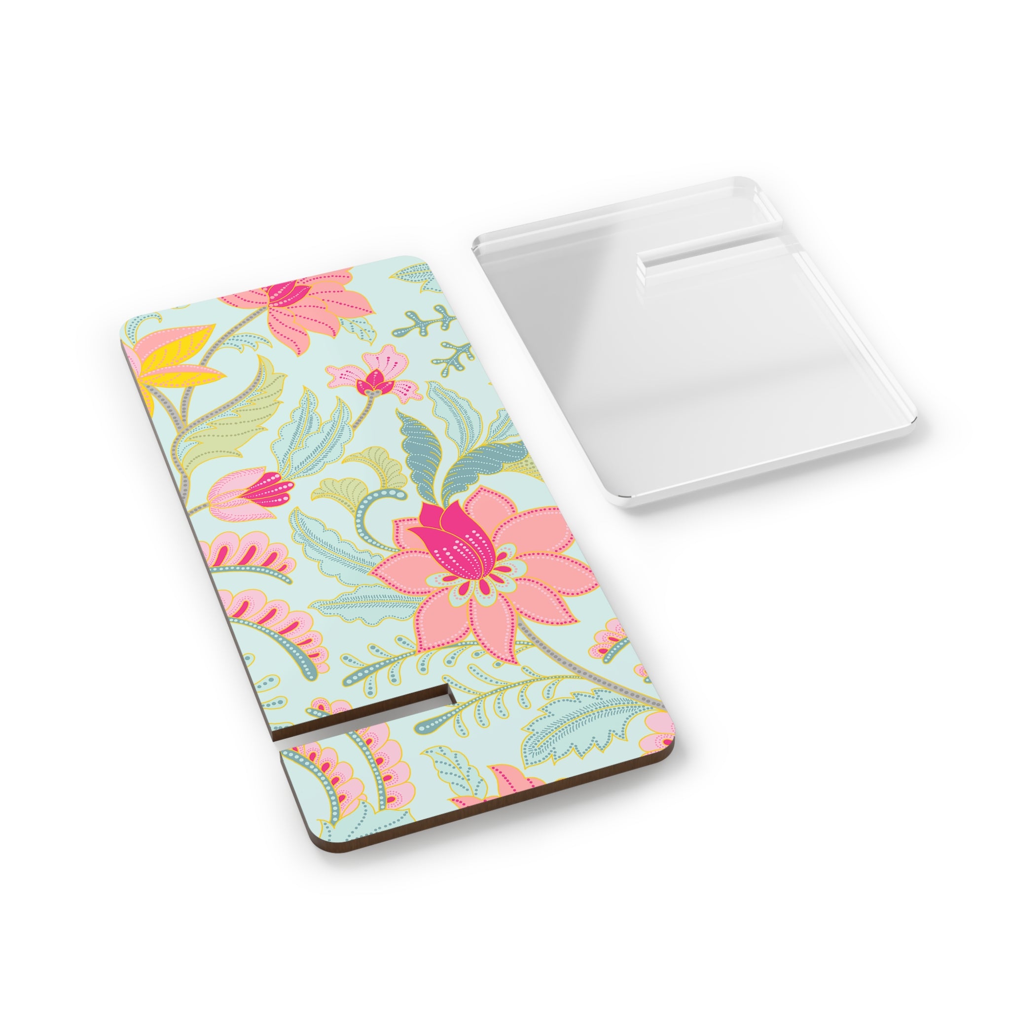 Mobile Phone Stand, Decorative Phone Holder, Floral Smartphone Display, Desk Organizer for Home Office, Gift for Her