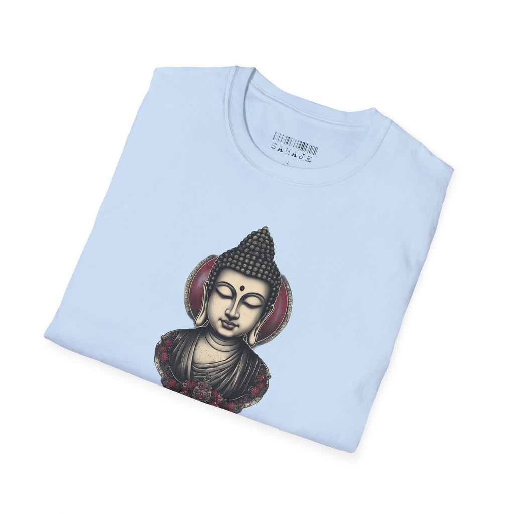 Buddha Portrait Tee — Zen Meditation Graphic T-Shirt