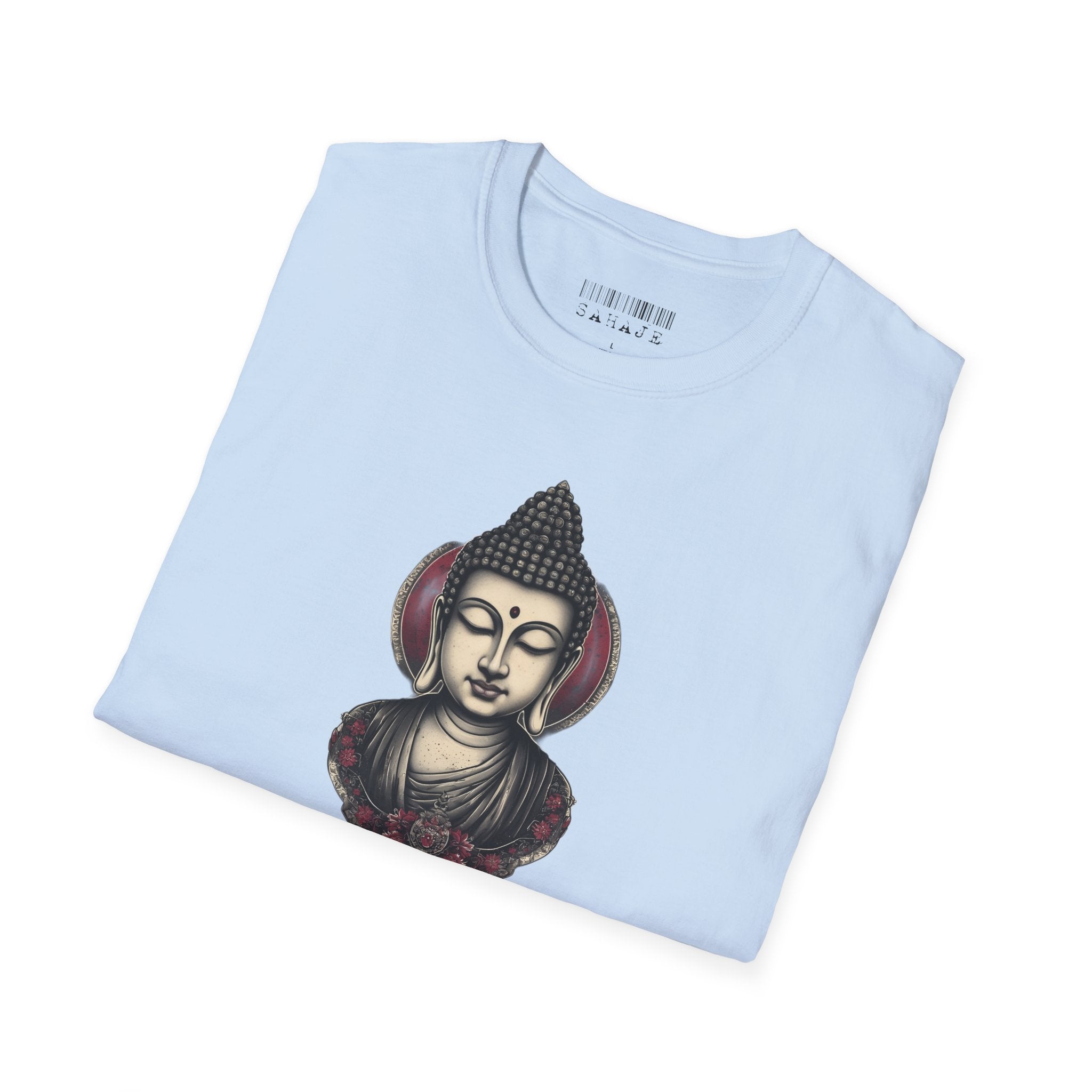 Buddha Portrait Tee — Zen Meditation Graphic T-Shirt
