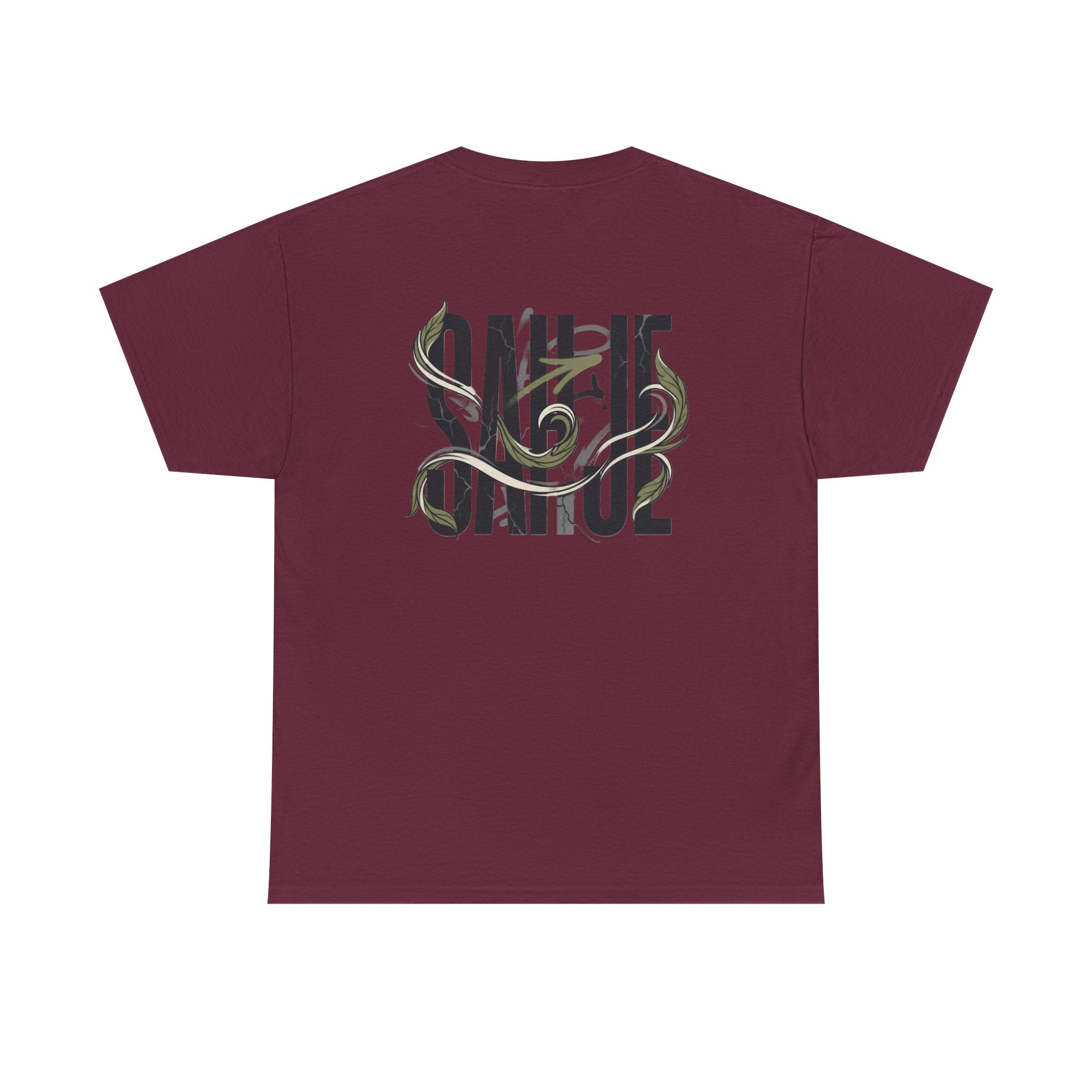 Graphic Tee — 'Savage' Typography with Snake Accent