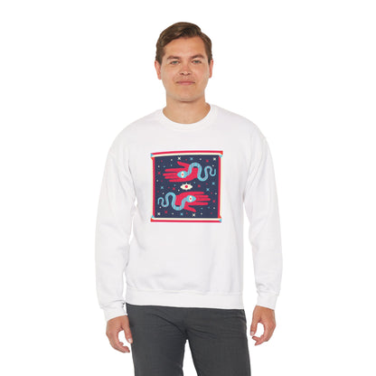 Crewneck Sweatshirt — Mystic Hand & Snake Graphic