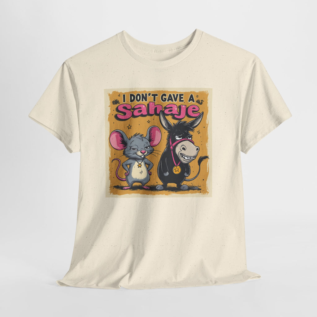 I Don't Give A Snair! Tee — Funny Mouse & Cat Graphic T-Shirt
