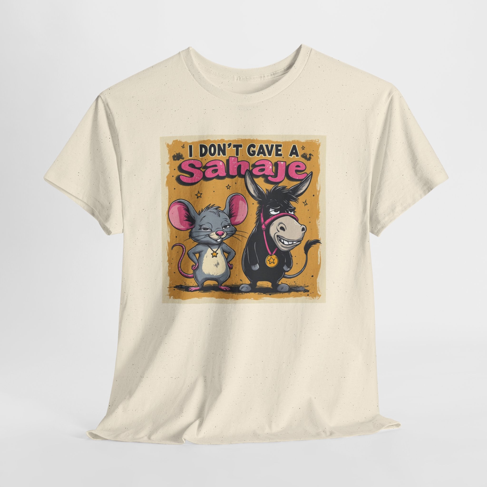 I Don't Give A Snair! Tee — Funny Mouse & Cat Graphic T-Shirt