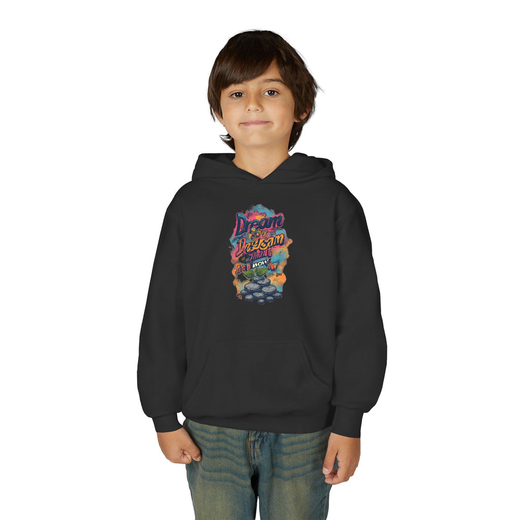 Dream Chasin' Youth Hoodie — Colorful Motivational Graphic Hoodie