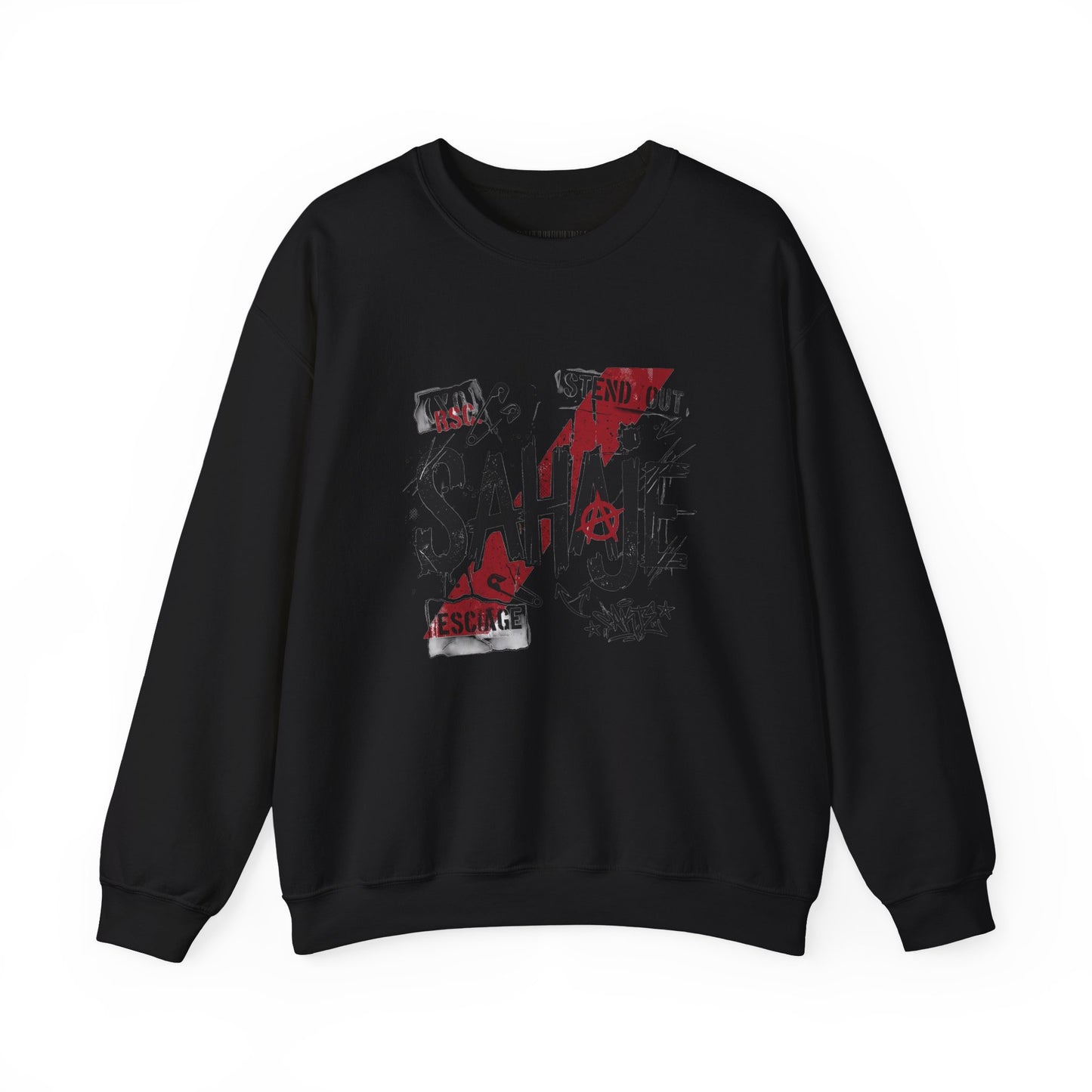 Sahaje Graphic Crewneck Sweatshirt – Streetwear Logo Pullover