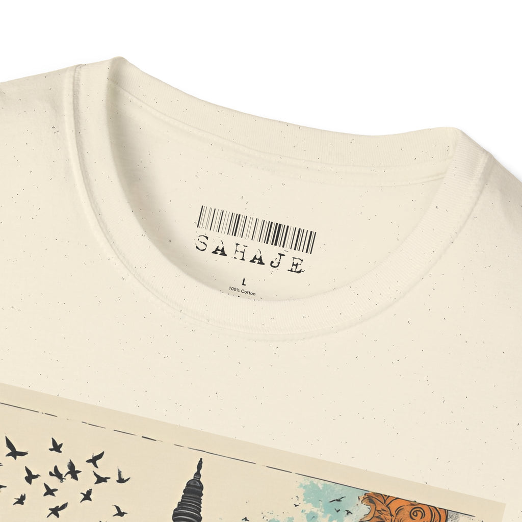 Kathmandu Vintage Travel T-Shirt – Retro Nepal Skyline Graphic Tee, Cultural Tourism Design