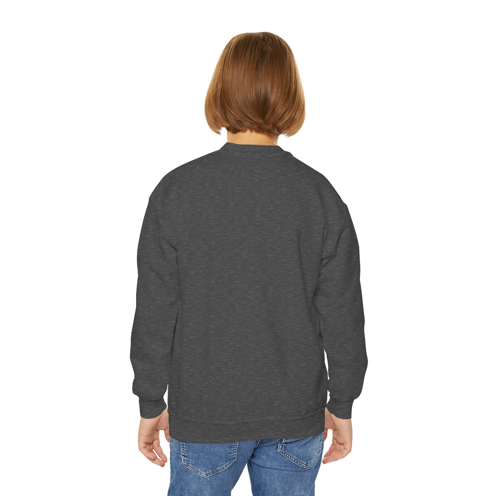 Youth Sweatshirt — Colorful Astronaut Silhouette Crewneck