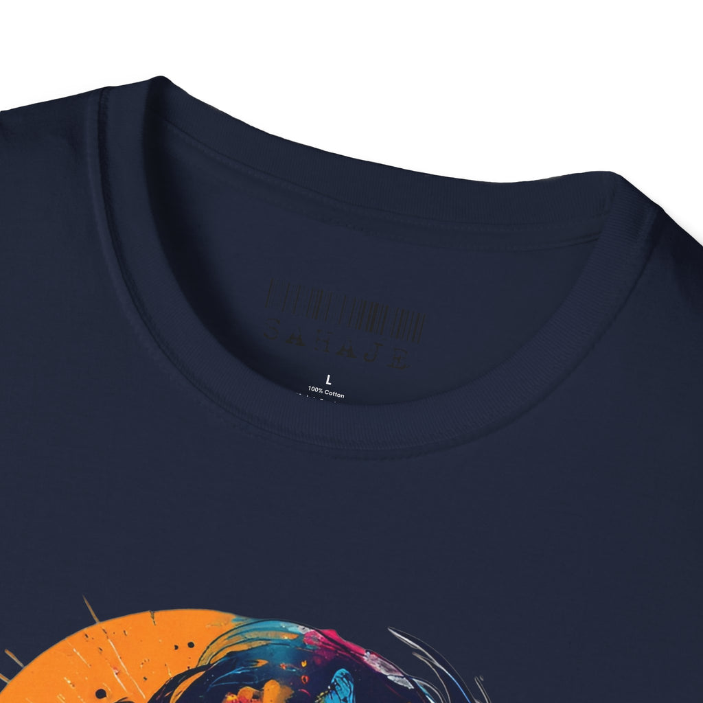 Butterfly Silhouette T-Shirt — Colorful Psychedelic Profile Tee