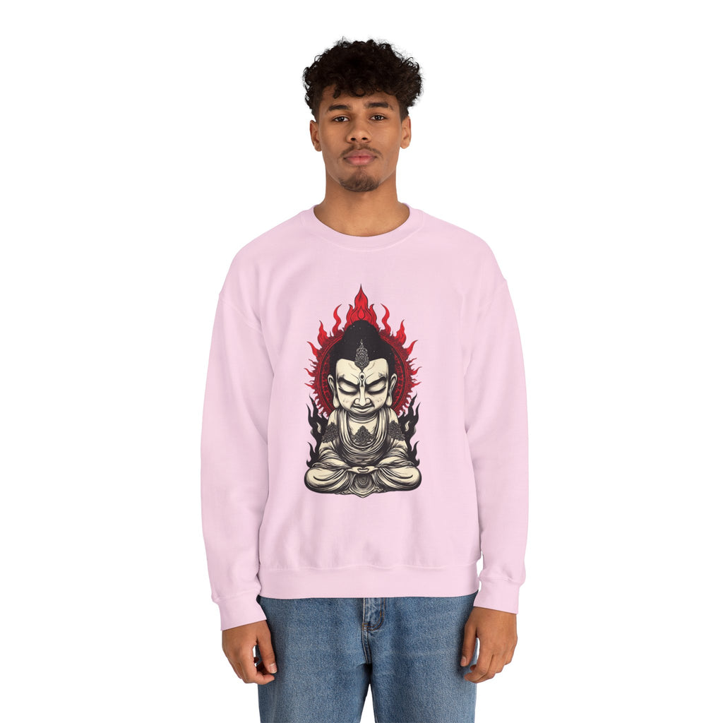 Buddha Flame Crewneck Sweatshirt