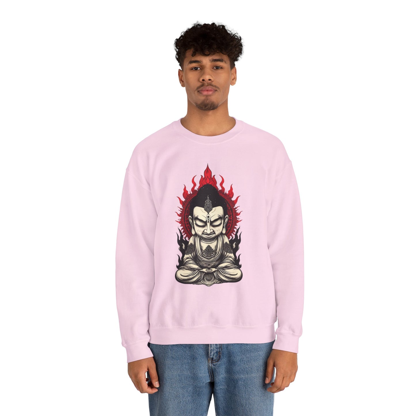Buddha Flame Crewneck Sweatshirt