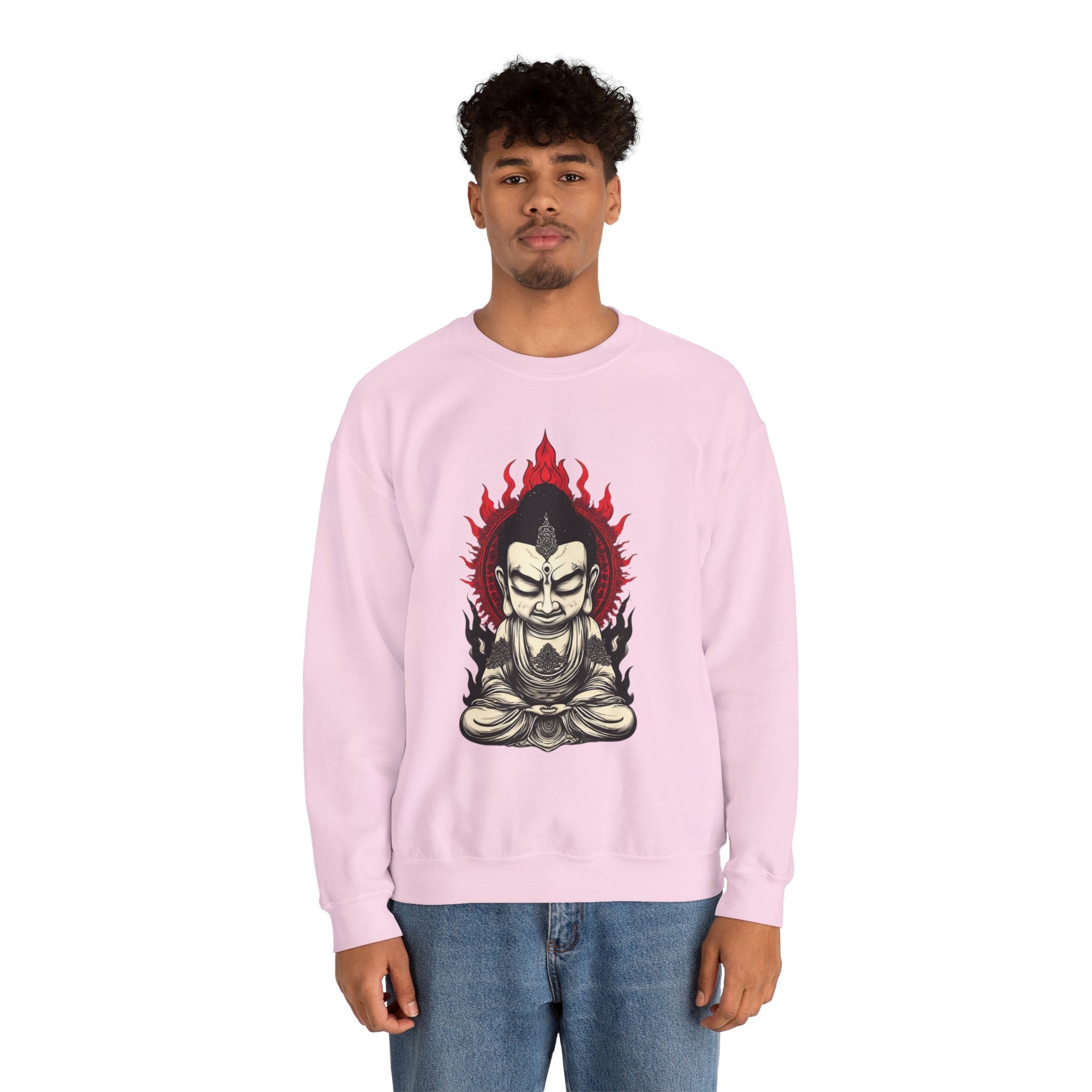 Buddha Flame Crewneck Sweatshirt