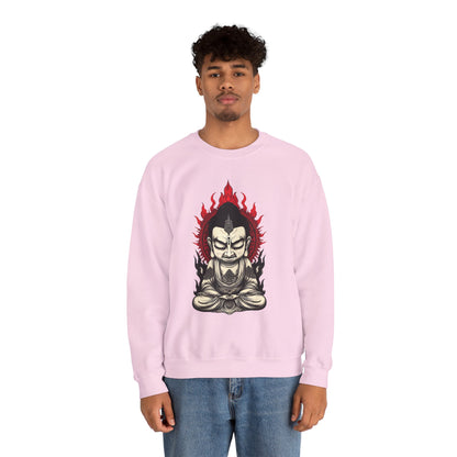 Buddha Flame Crewneck Sweatshirt
