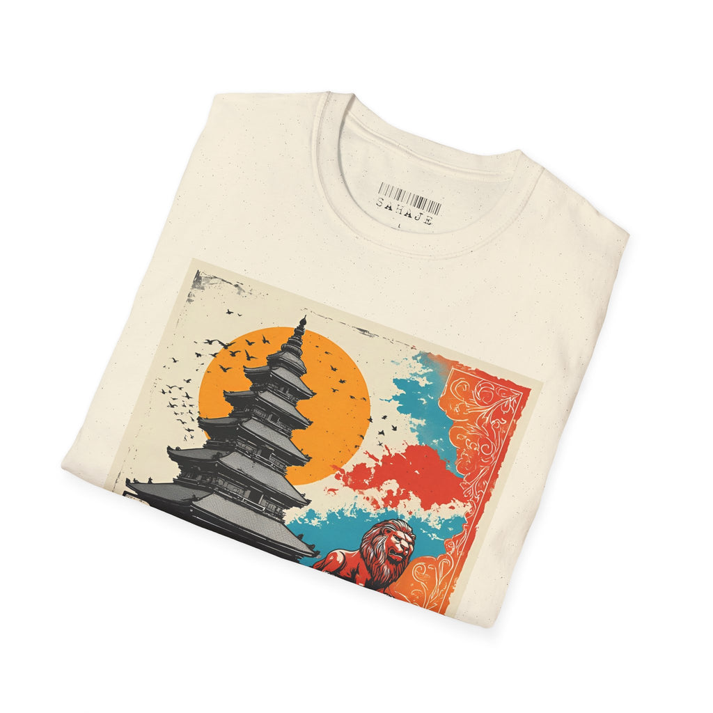 Bhaktapur Vintage Travel T-Shirt – Nepal Pagoda Graphic Tee