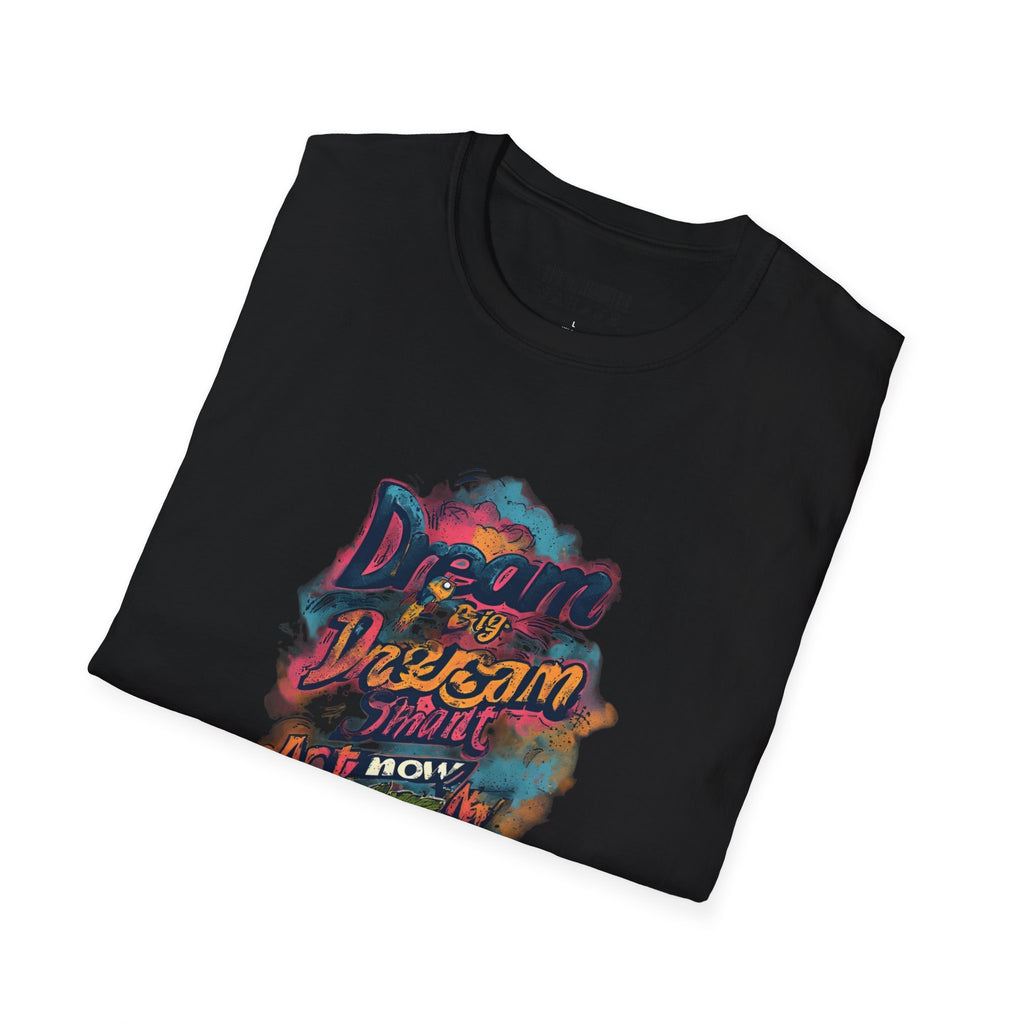 Dream Big Hustle Tee — "Dream, Perform, And Grow" Motivational Graphic T-Shirt