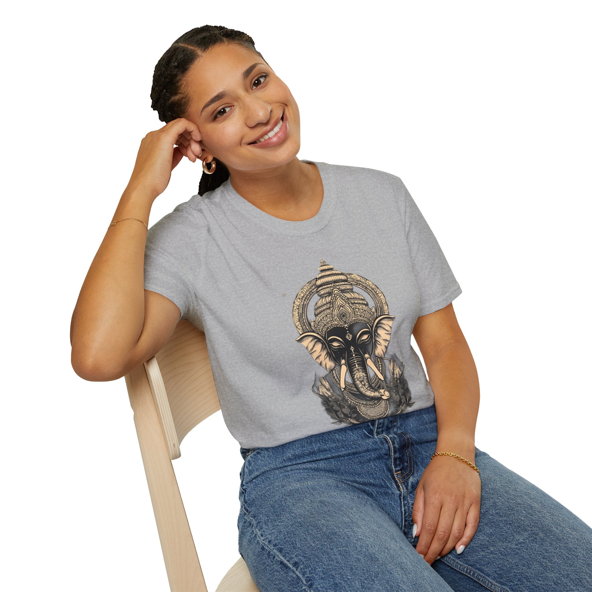 Ganesha Elephant Graphic T-Shirt