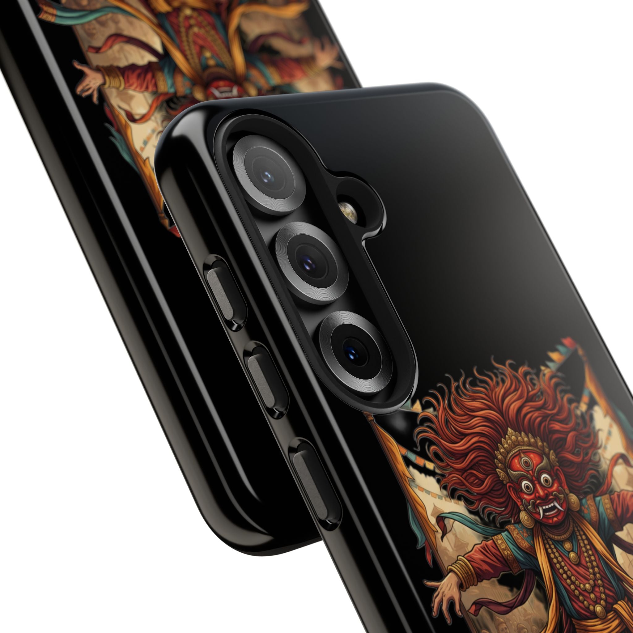 Tibetan Demon Dance Tough Phone Case — Bold Mythic Protective Cover