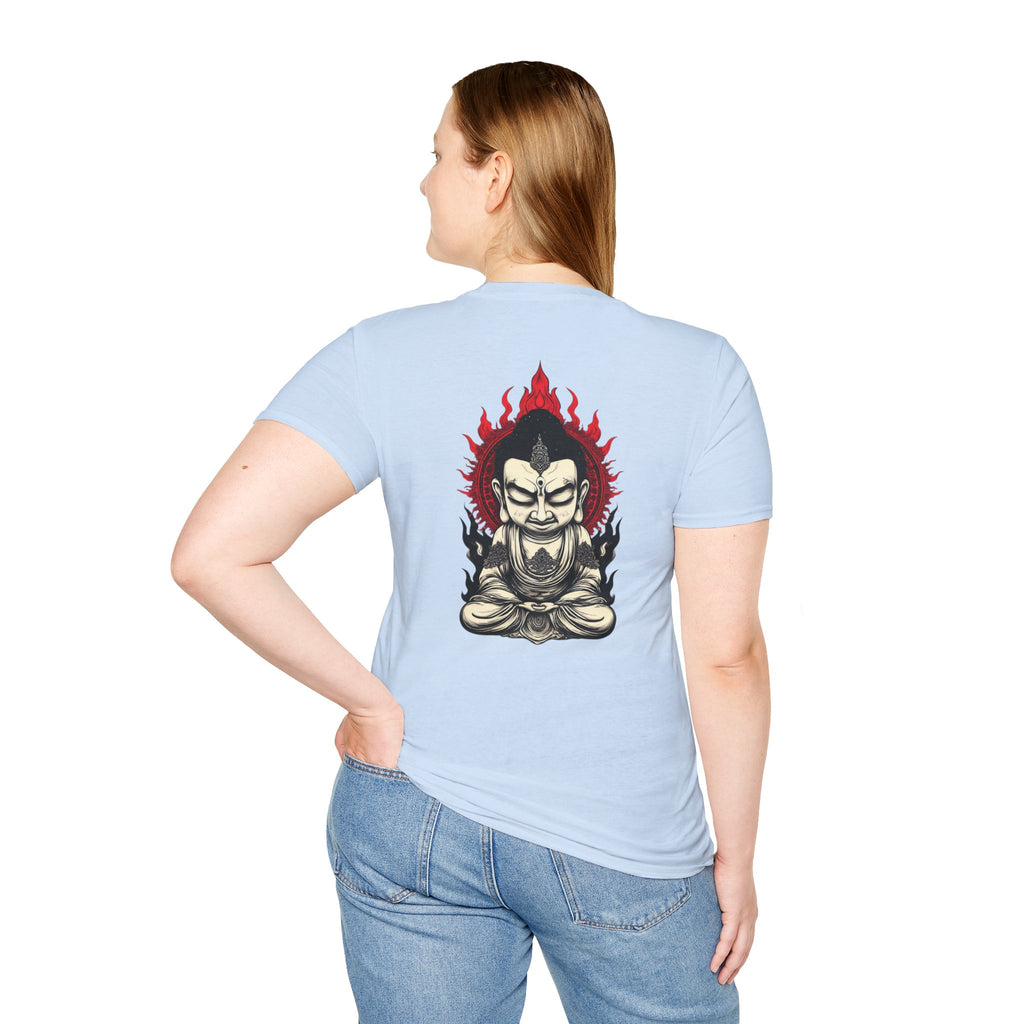 Buddha Flame T-Shirt — Fierce Meditating Buddha Graphic Tee
