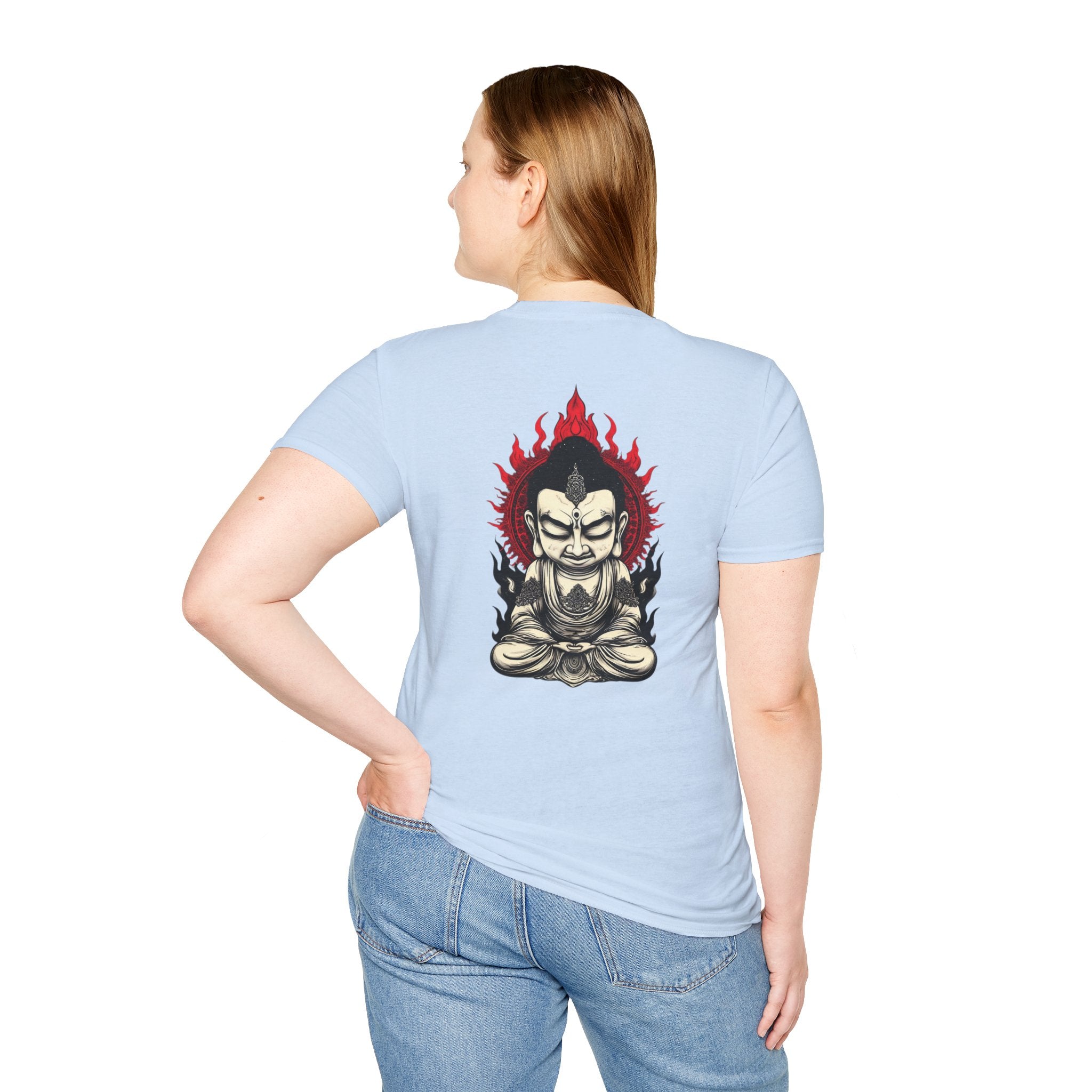 Buddha Flame T-Shirt — Fierce Meditating Buddha Graphic Tee