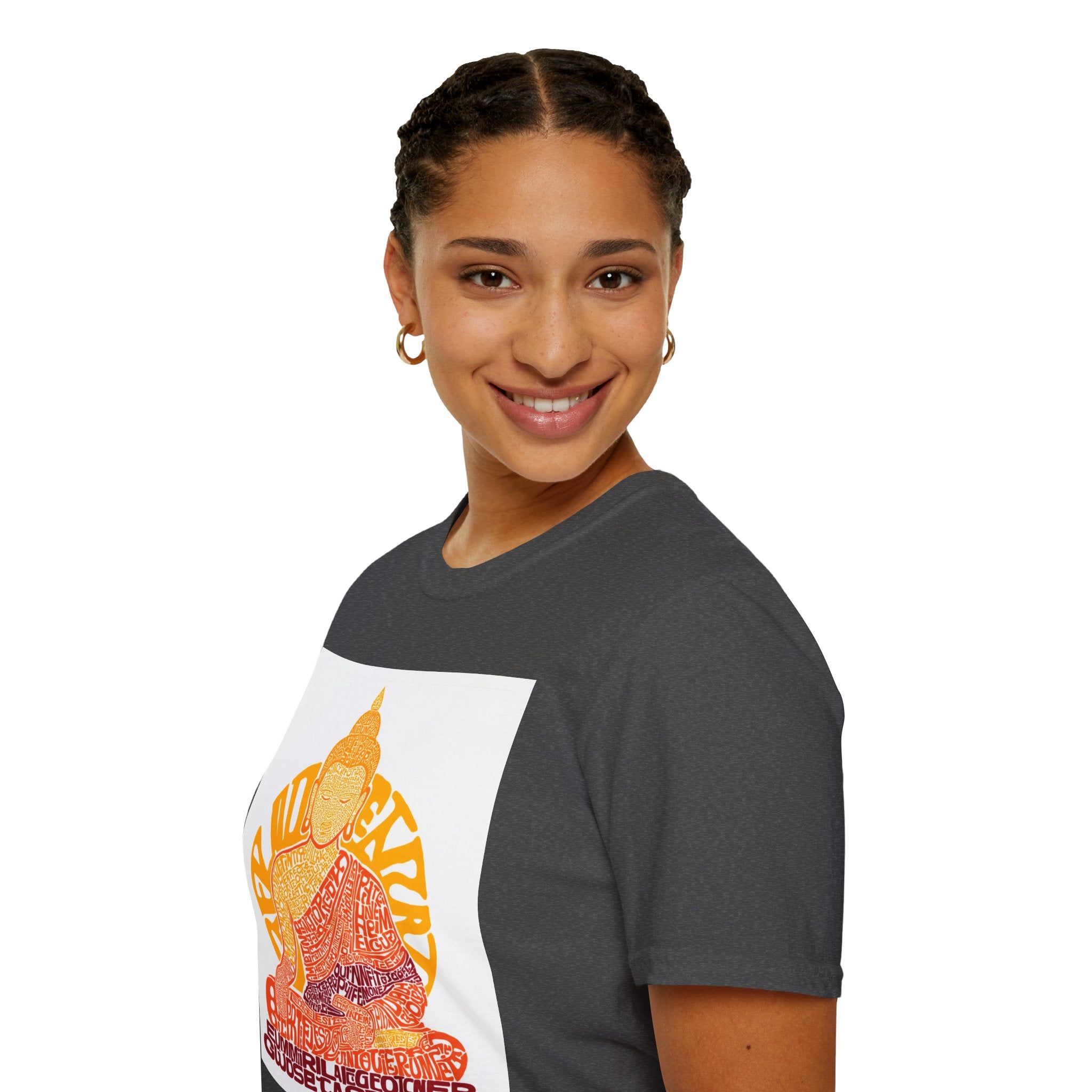 Buddha Graphic Tee — Retro Sun Meditation Shirt