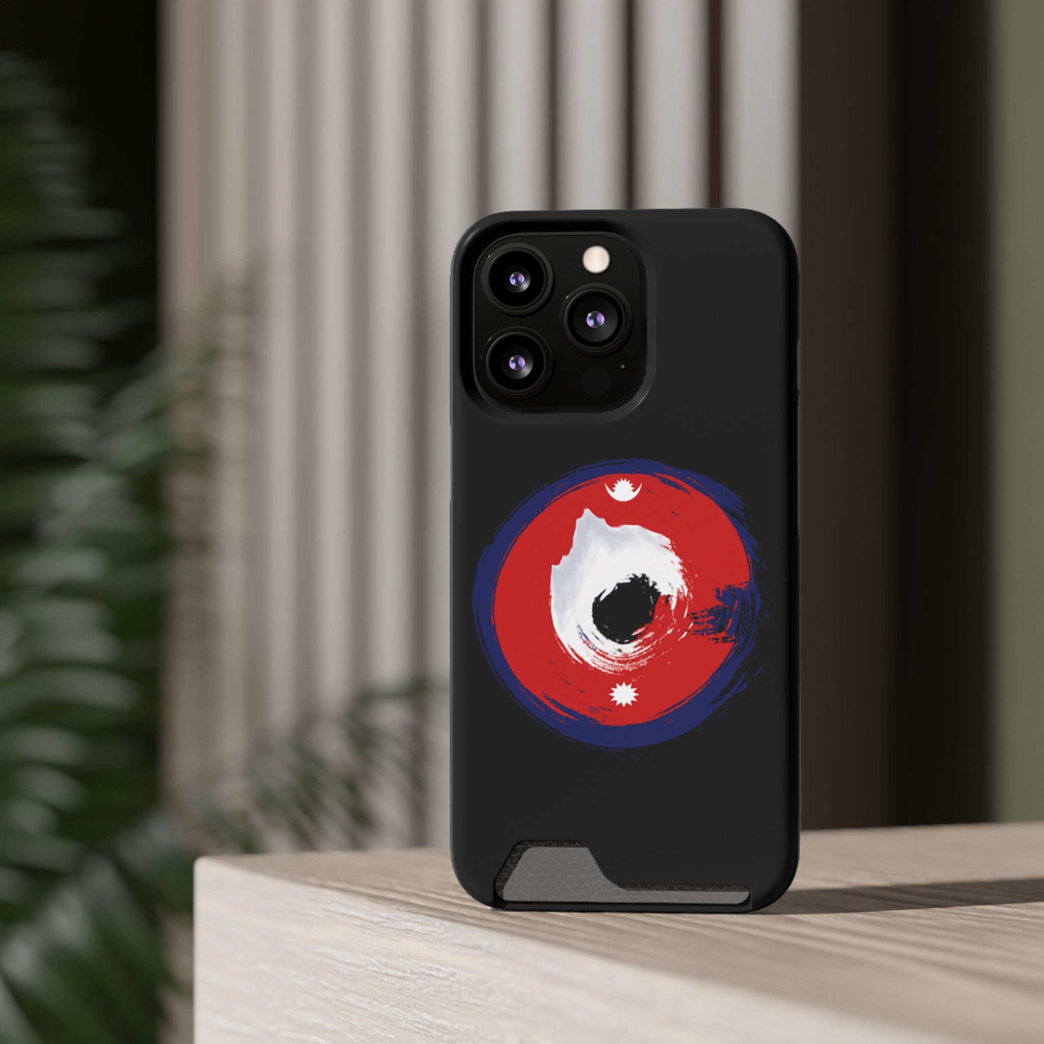 Sleek Phone Case with Card Holder – Unique Design, Gift for Students, Stylish Accessory, Everyday Use, Functional & Fashionable