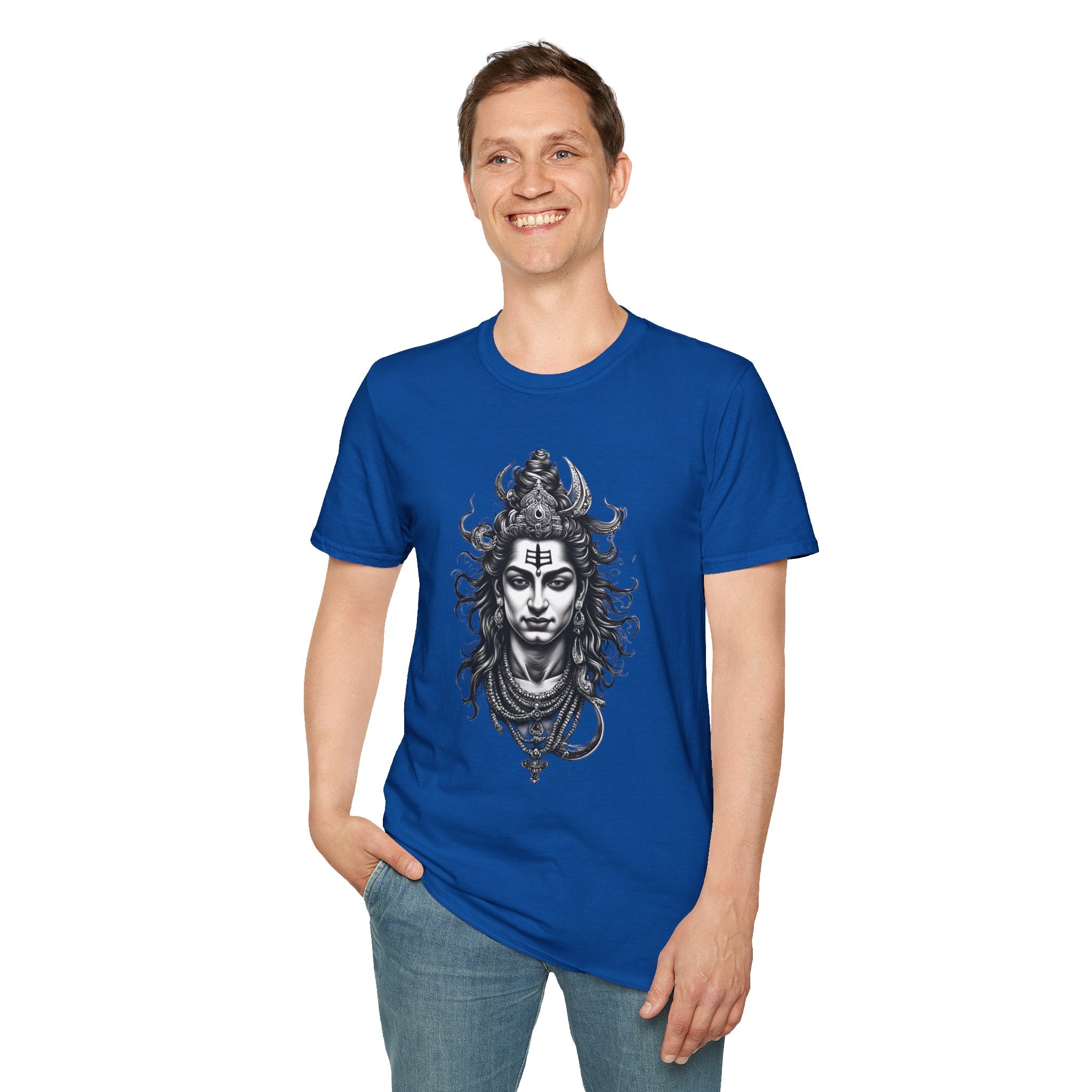 Shiva Portrait T-Shirt – Detailed Hindu Deity Graphic Tee