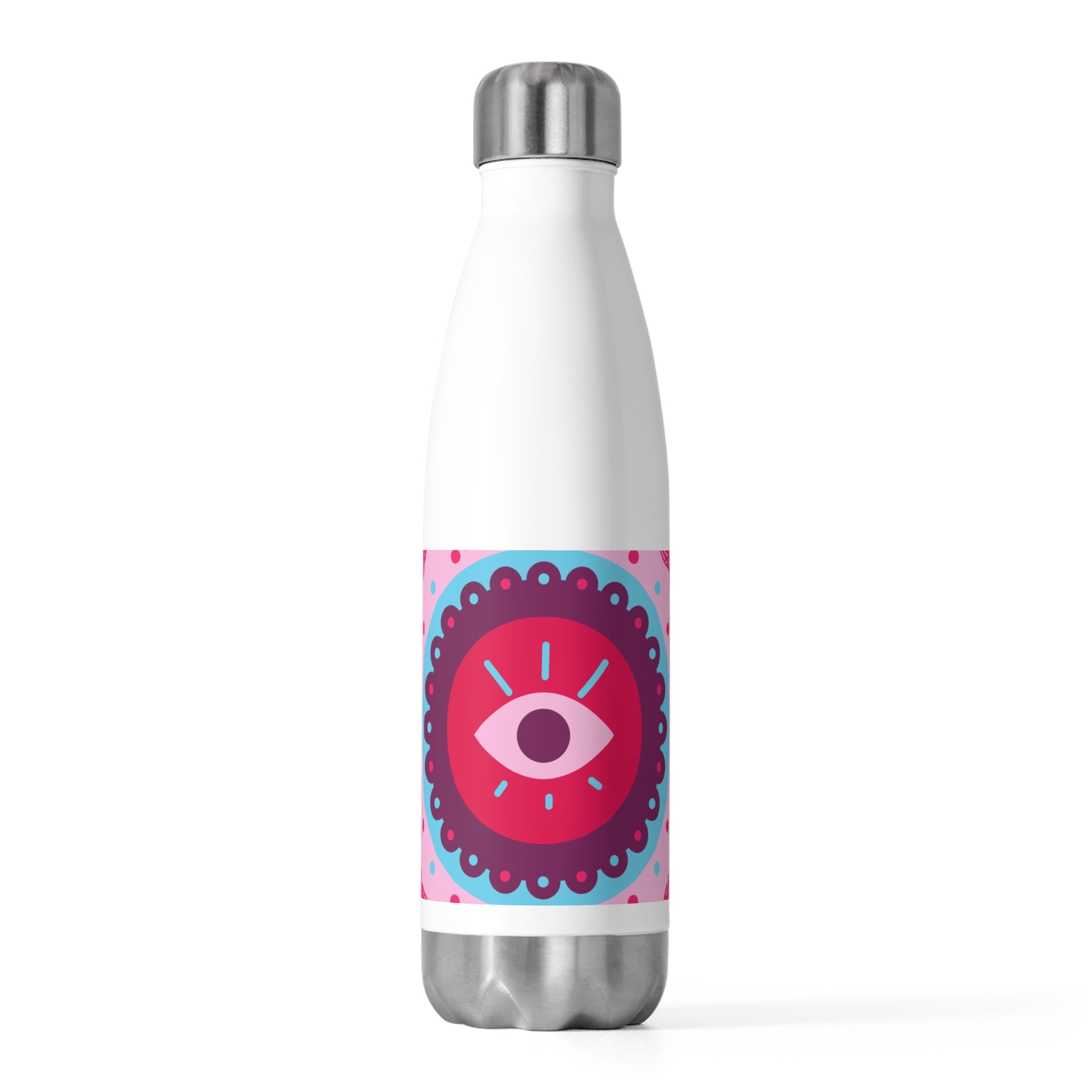 Vibrant Insulated Water Bottle with Eye Design, Perfect for Daily Hydration, Eco-Friendly Gift, Gym, Outdoor Adventure, Beach Essentials