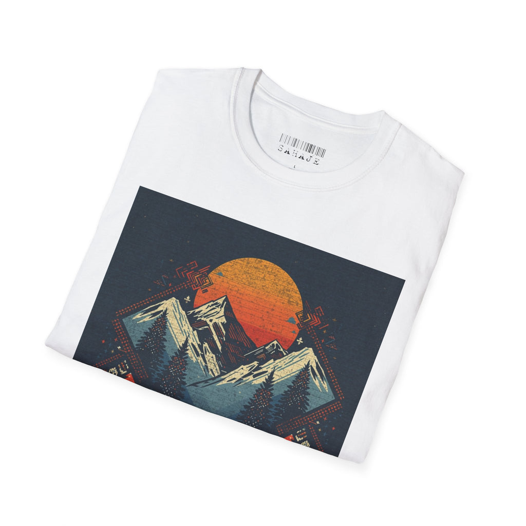 Retro Mountain Sunset T-Shirt