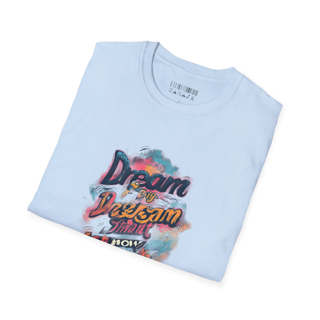 Dream Bigger Graphic T-Shirt — "Dream. Design. Do." Inspirational Tee