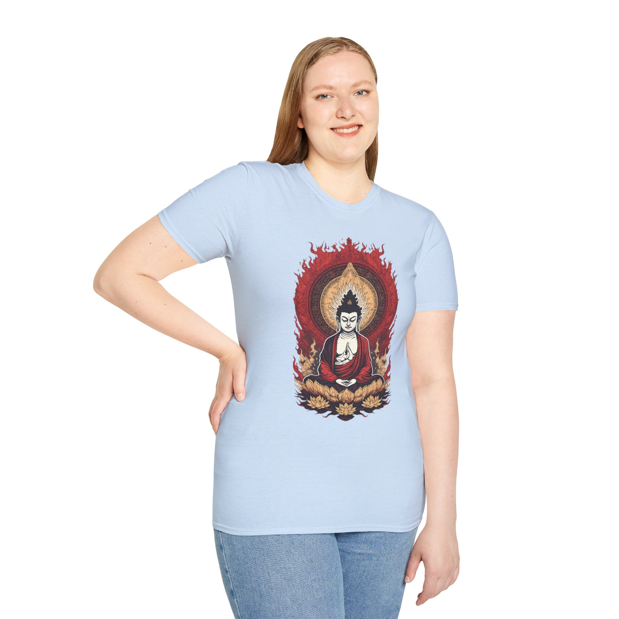 Buddha Lotus Meditation T-Shirt — Zen Buddhist Graphic Tee